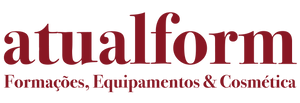 logotipo da empresa atualform de serviços de estética, formações e cosmética